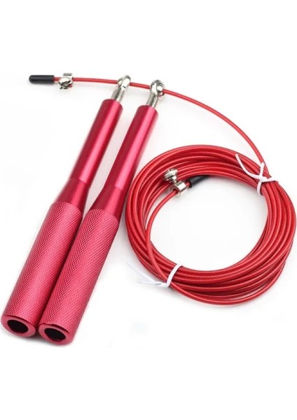 Kırmızı Stil Hız Atlama Ipi Crossfit Profesyonel Erkek Kadın Spor Salonu Kablo Çelik Tel Rulman Atlama Ipi Ayarlanabilir Spor Atlama Ipleri (Yurt Dışından)