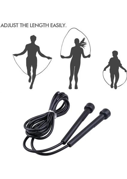 B01-SIYAH Kırmızı Stili Ayarlanabilir Atlama Ipleri Profesyonel Unisex Spor Salonu Pvc Ip Atlama Ipi Kaymaz Açık Hava Fitness Egzersiz Ipi Fitness Ekipmanları (Yurt Dışından) fırsatları