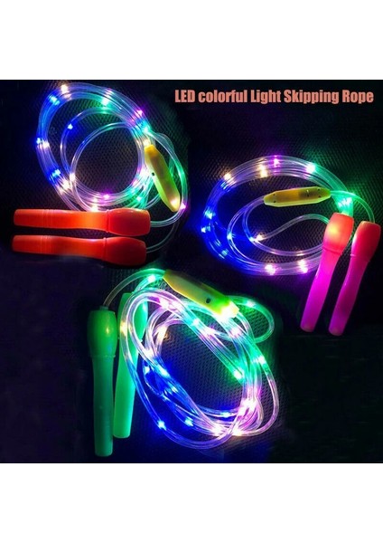 2020 Light Up Atlama Ipleri LED Atlama Rastgele Renk Çocuk Çocuk Tek Aydınlık Vücut Egzersiz Fitness (Yurt Dışından) fiyatları