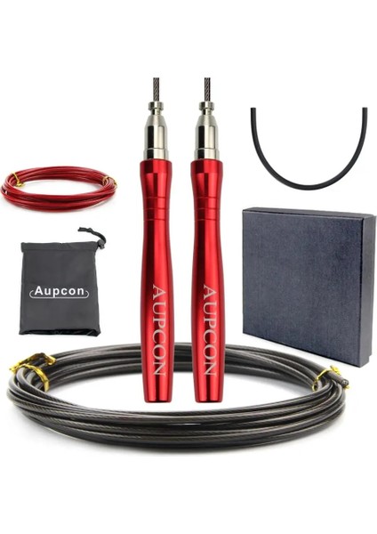 Kırmızı Stil Crossfit Atlama Ipi Yüksek Hızlı Ip Atlama Ipi Çift Unders Ayarlanabilir Formma Boks Fitness Atlama Egzersiz Eğitimi (Yurt Dışından)