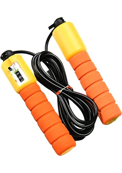 Turuncu Tarzı Elektronik Sayaçlı Profesyonel Atlama Ipi Ayarlanabilir Hızlı Hızlı Sayma Ip Atlama Ipi Atlama Teli Egzersiz Ekipmanları (Yurt Dışından)