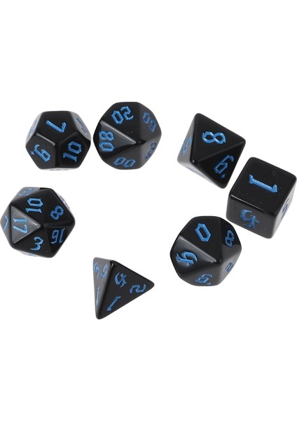 Mavi Stil Dnd Rpg Mtg Dials Için Reçine Çokyüzlü Dices Numaraları Masaüstü Masa Tahta Oyunları Parti Bar Oyunları Aksesuar Seti (Yurt Dışından)
