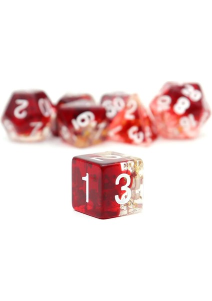 Su Mavisi Stili Haxtec Altın Folyo Dnd Zar Seti Dungeons And Dragons Için Reçine Çokyüzlü Zar Rpg D&d Pathfinder (Yurt Dışından)