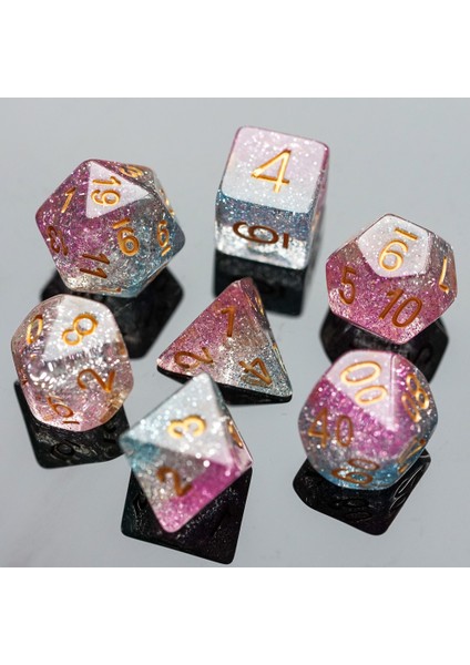 Mor Mavi Gri Tarzı Et Dnd Zar 3 Katmanlar Glitter D&d Zar D4 D6 D8 D10 D% D12 D20 Çokyüzlü Oyunlar Masa Oyunları Için Zar Seti Mtg Rpg (Yurt Dışından) fiyatları