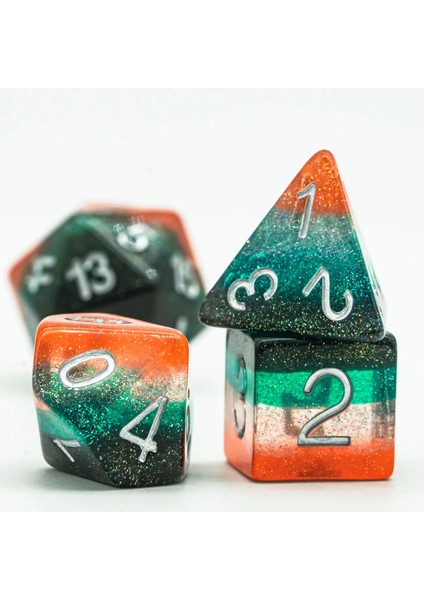 Mor Mavi Gri Tarzı Et Dnd Zar 3 Katmanlar Glitter D&d Zar D4 D6 D8 D10 D% D12 D20 Çokyüzlü Oyunlar Masa Oyunları Için Zar Seti Mtg Rpg (Yurt Dışından) modelleri