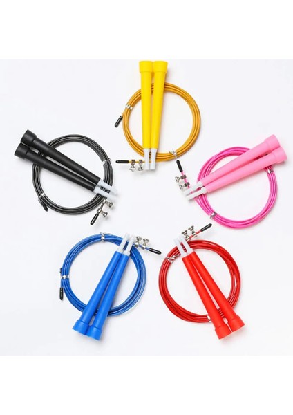 Kırmızı Stil 300CM Hız Ip Atlama Ipi Ayarlanabilir Çelik Hız Ipi Rulmanlı Profesyonel Egzersiz Aleti Скакалка (Yurt Dışından) modelleri