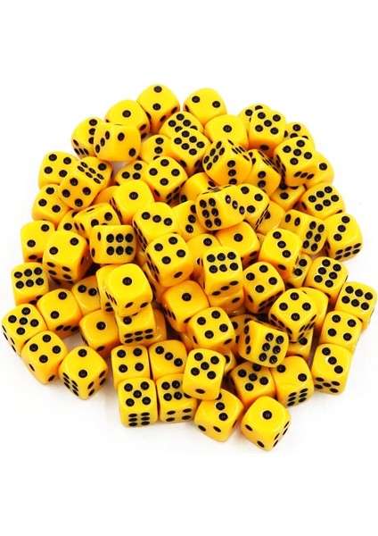 Sarı Stil Ack Akrilik Zar Oyunu Zar Aksesuarları #14 Yuvarlak Köşe Renkli Nokta Zar Içme (Yurt Dışından)