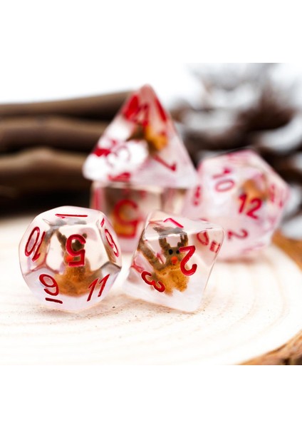 Noel Şapka Stili Et Xmas Dnd Zar D&d Dice D4 D6 D8 D10 D% D12 D20 Çokyüzlü Oyunlar Zar Seti Masa Oyunları Için Mtg Rpg (Yurt Dışından) indirimleri