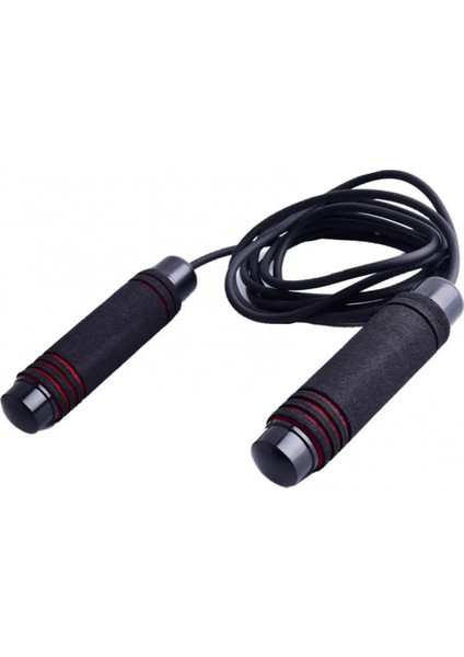 Kırmızı Stil Kauçuk Saplı Atlama Ipi Ayarlanabilir Vücut Geliştirme Egzersiz Fitness Aleti (Yurt Dışından)