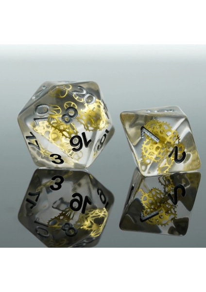 Şeffaf Stil Et Gears Dnd Zar D&d Dice D4 D6 D8 D10 D% D12 D20 Çokyüzlü Oyunlar Zar Seti Masa Oyunları Için Mtg Rpg (Yurt Dışından) indirimleri