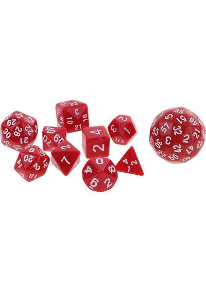 Açıklandığı Gibi Kırmızı Zar Seti D4 D6 D8 D10 D12 D20 D24 D30 D60 Akrilik Zar Masa Masa Oyunları Için Zindanlar ve Dragons Mtg Rpg Oyun (Yurt Dışından)