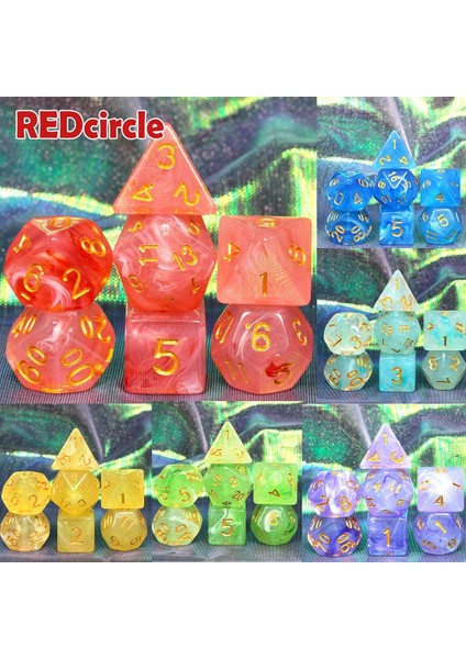 A02 Stili Yeni Bulutsu Masa Oyunları Zar Zar Seti 7 Dnd Oyunu Için D4 D6 D8 D10 D12 D20 Hediye Oyuncak Dnd Rpg (Yurt Dışından) fırsatları