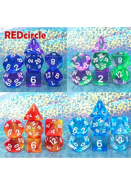 A02 Stili Yeni Bulutsu Masa Oyunları Zar Zar Seti 7 Dnd Oyunu Için D4 D6 D8 D10 D12 D20 Hediye Oyuncak Dnd Rpg (Yurt Dışından) indirimleri