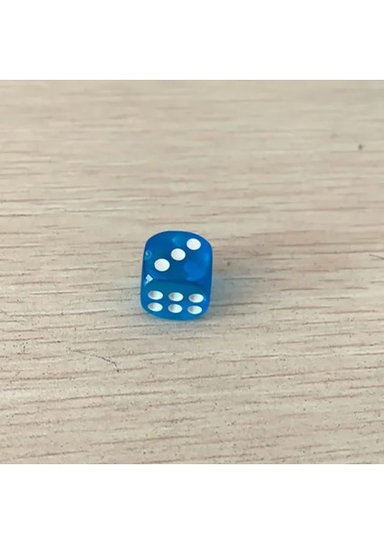 Mavi Stil Ded Taşınabilir Masa Oyunları Zar 14 mm Akrilik Yuvarlak Köşe Masa Oyunu Zar Parti Kumar Oyunu Küpleri Dijital Zarlar (Yurt Dışından)