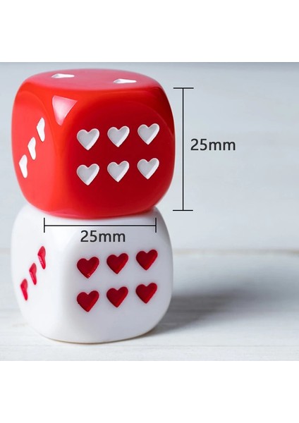 2 Adet 25 mm Tarzı x Taraflı Çokyüzlü Zar Boncuk Numaraları Kulüp Masa Oyunu Için Kenarlı Kare 24BD Yeni (Yurt Dışından)