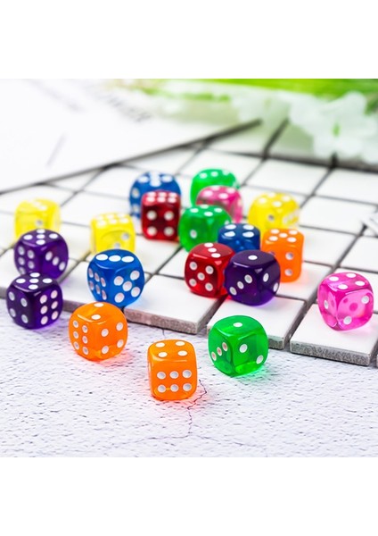 11 Renk Stili Lot Zar Seti Clubpartyaile Oyunları 14MM Için 11 Renk Yüksek Şeffaf Akrilik Zar (Yurt Dışından) fiyatları