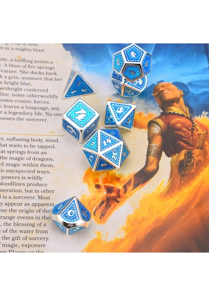 DS11 Stili Dragon Scale Metal Çokyüzlü Zar Seti D20 D12 D% D10 D8 D6 D4 Masa Oyunları Için Trpg Dnd (Yurt Dışından) fırsatları