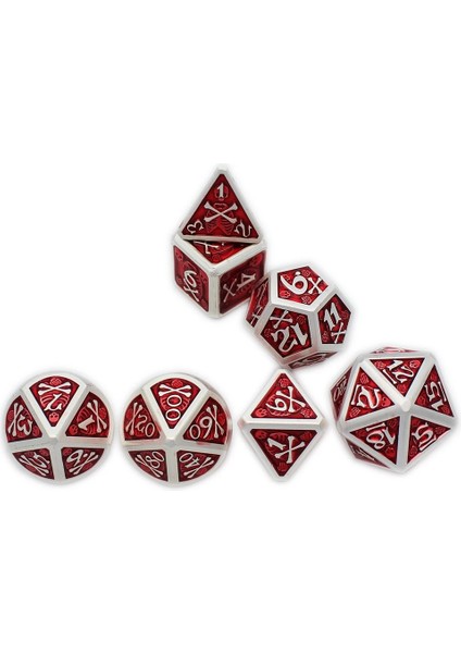 NO.297 Stili 2020 Yeni Stil Metal Zar Seti D&d Kadife Kılıfı D20 D12 D10 D% D8 D6 Det Dnd Rpg Mtg Masa Oyunları Dados Metal Zar Hediye (Yurt Dışından) indirimleri
