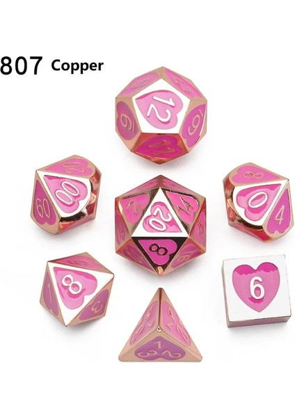 806 Siyah Nikel Tarzı Yeni Varış Et Dnd Zar Seti Babalar Rpg Zar Babalar Rulo Çokyüzlü Zarlar Metal Zar D4 - D20 (Yurt Dışından) fiyatları