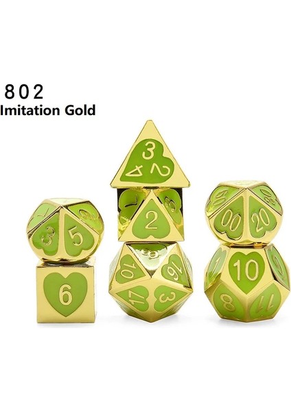 806 Siyah Nikel Tarzı Yeni Varış Et Dnd Zar Seti Babalar Rpg Zar Babalar Rulo Çokyüzlü Zarlar Metal Zar D4 - D20 (Yurt Dışından) fırsatları
