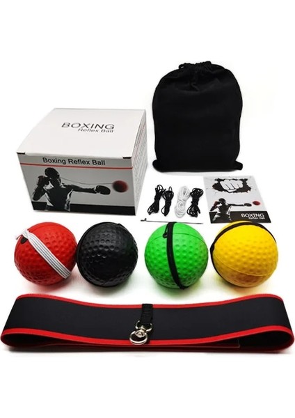 Bir Stil Başa Takılan Boks Hız Topu 4 Top Reaksiyon Eğitimi Fitness Egzersiz Pu Boks Ürünleri Refleks Topu Boks Torbası (Yurt Dışından) fiyatları