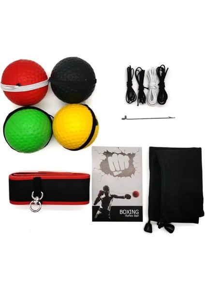 Bir Stil Başa Takılan Boks Hız Topu 4 Top Reaksiyon Eğitimi Fitness Egzersiz Pu Boks Ürünleri Refleks Topu Boks Torbası (Yurt Dışından) modelleri