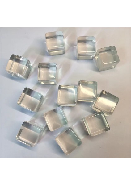 Stili Temizle Et Ransparent Renkli Kristal Küpler Blokları Boş D6 Zar Satranç Parçası, Bulmaca Tahta Oyunları Için Sağ Açılı Elek ile (Yurt Dışından)