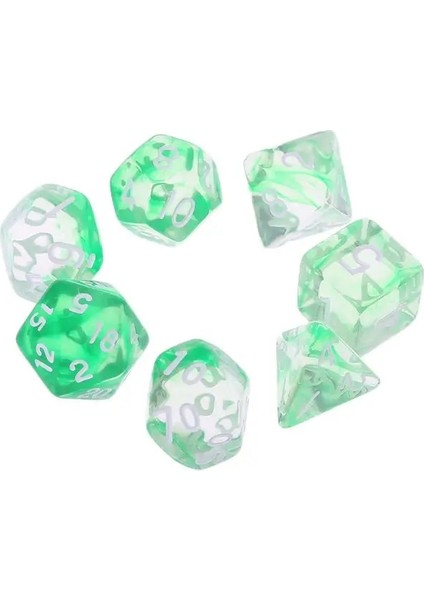Gn Stili Et Akrilik Çokyüzlü Şeffaf Taraflı Zar Trpg Masa Oyunu D4-D20 Dungeons & Dragon D&d Rpg Poly Table Board Game (Yurt Dışından)