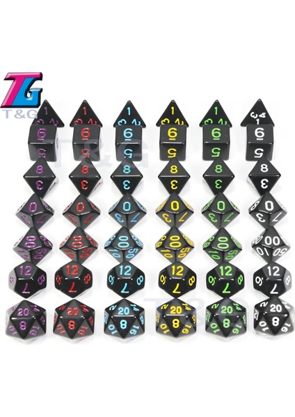 04 Yeşil Stil Dnd Opak D4-D20 Için En Li ve Akrilik Çokyüzlü Trpg Oyunları Oyun Oyun Için Çok Taraflı Zar (Yurt Dışından) indirimleri