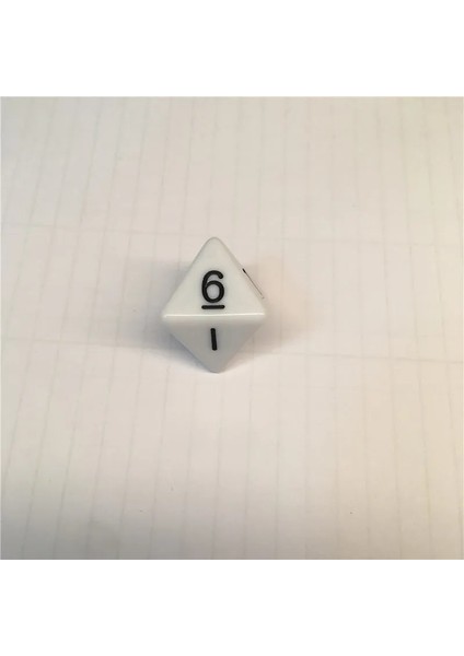 Beyaz Stil 8 Adet 8 Taraflı D8 Dijital Zar Komik Rpg Masa Tahtası Kumar Oyunları Dices Için Sayı ile 8 Taraflı (Yurt Dışından)
