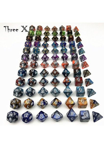 No.24 Tarzı Dnd Oyunu Için Gri Renkli Beyaz Numaralı Mavi 2 Renkli, Farklı Efektli Rpg Zar (Yurt Dışından) fırsatları