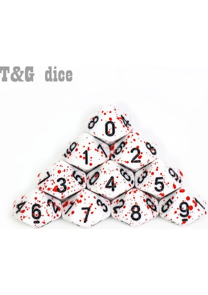 10 Adet D8 Stili Komik Dnd Rpg ve Çokyüzlü D4-D20 Çok Taraflı Opak Kan Dijital Zar Seti Boardgame Aksesuarları (Yurt Dışından) indirimleri