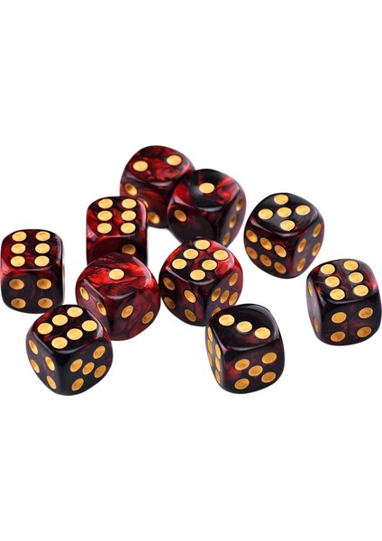 Mavisiyah Stil Shadowrun Champions Rpg Için 10 D6 Zar Seti Yuvarlak Köşeli Kare Kalıp – Vortex, Çift Renk (Yurt Dışından) modelleri