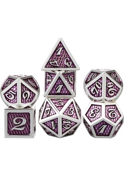 Ben Stil Et Metal Zar Seti Rpg Mtg Dnd Metal Çokyüzlü Zar Rol Yapma Oyunları (Yurt Dışından)