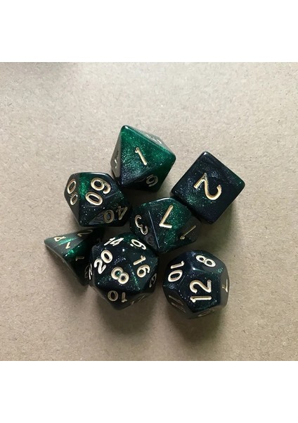 No.7 Tarzı Et Dnd Rpg Için Çokyüzlü Zar D4-D20 Çokyüzlü Oyun Zar Için Rpg Dungeons And Dragons Dnd Rpg Mtg (Yurt Dışından)