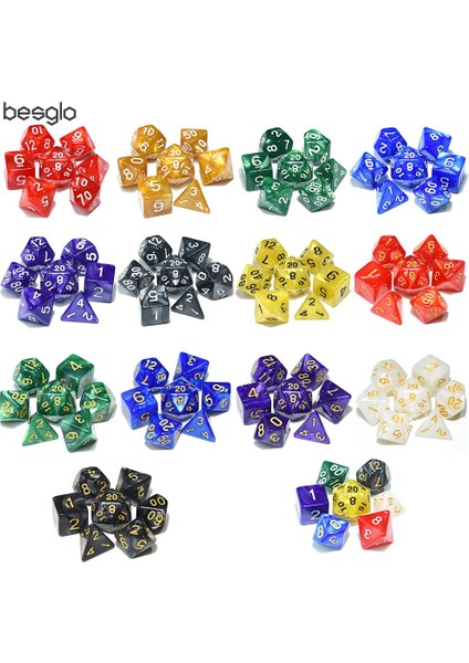 Beyaz W Altın Mürekkep Stili Et Çokyüzlü Zar Rpg Masa Oyunu Dnd Oyunları Için Pearlize Efekt D4 D6 D8 D10 D% D12 D20 (Yurt Dışından) fiyatları