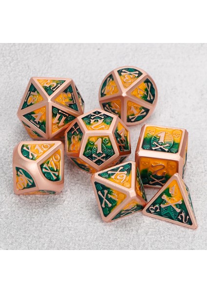 Tp5 Stili Dnd Zar Seti Rpg Zar Tahtası Oyunu Zar Için Zindan ve Ejderha Zar Çokyüzlü Metal Zar Dijital Dişli D&d Zar Hediye Zar (Yurt Dışından)