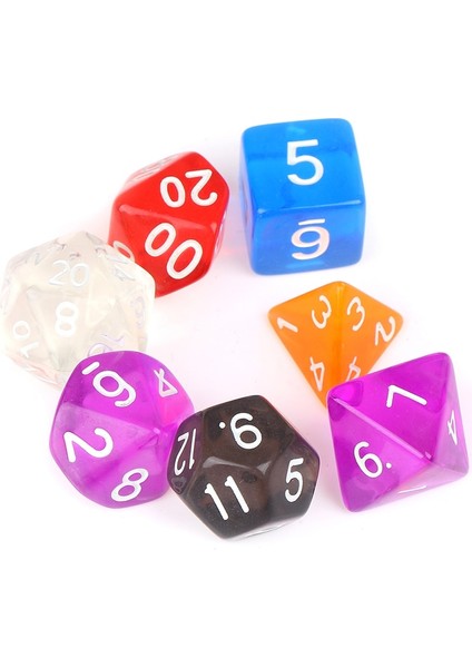Bl Tarzı Et Dnd Çokyüzlü Zar Seti Masa Oyunları Için Rpg Mtg D4 D6 D8 D10 D% D12 D20 Seçim Için 6 Renk (Yurt Dışından) indirimleri
