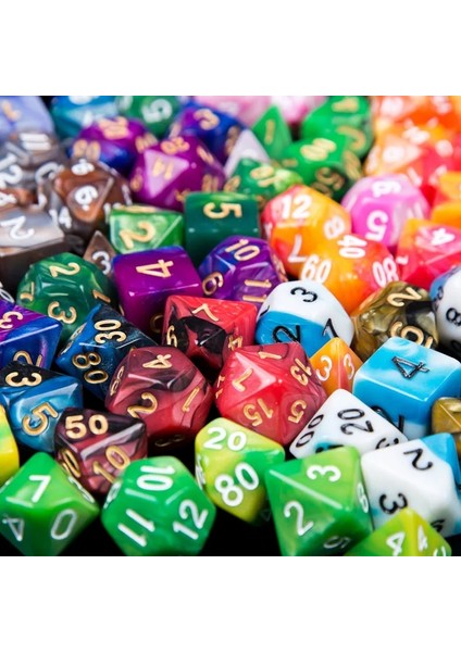 2 Adet Zar Çanta Tarzı 7pcslot Reçine Çokyüzlü Dijital Zar Setleri D4 D6 D8 D10 D% D12 D20 Komik Çok Yönlü Zar Rpg Dnd Masa Masa Oyunu Dices Çanta (Yurt Dışından)