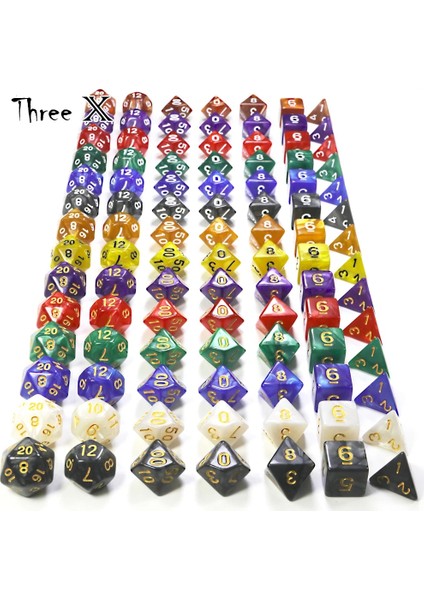No.9 Tarzı Şeker Etkisi Poker Oyunu Zar ile Renkli Şeffaf 7pcdie Set, Mavi Renk Dnd D4, D6, D8, D10, D12, D20 Rpg Deskgame Için (Yurt Dışından) fırsatları