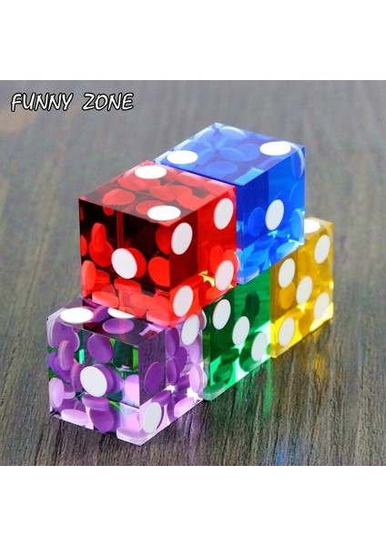 5 Adet Mor Tarzı 5 Adet Üst Sınıf Casino Zar, Jilet Kenarları ve Eşleşen Seri Numaraları, Şeffaf Yarı Saydam D6, Royal Craps (Yurt Dışından) fiyatları