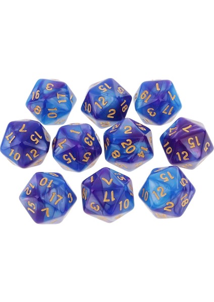 Mor Kırmızı Stil 20 Taraflı D20 Zar D&d Rpg Masa Oyunu Iyilik ve Matematik Öğretimi Oynamak Için Çift Renkli Zar, 10'lu Paket (Yurt Dışından) modelleri