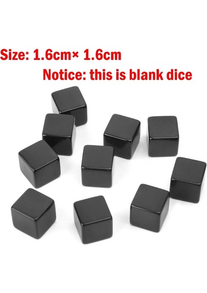 Boş Zar Stili Ootdty ve Ded D10 Çokyüzlü Zar Numaraları Aramalar Masaüstü Masa Tahta Oyunu Seçim Için Boş Zar (Yurt Dışından)