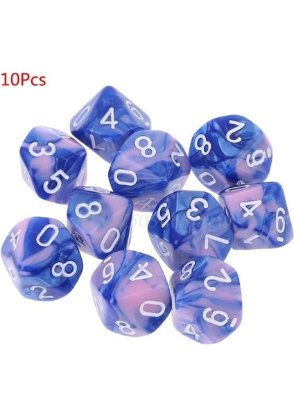 Boş Zar Stili Ootdty ve Ded D10 Çokyüzlü Zar Numaraları Aramalar Masaüstü Masa Tahta Oyunu Seçim Için Boş Zar (Yurt Dışından) modelleri