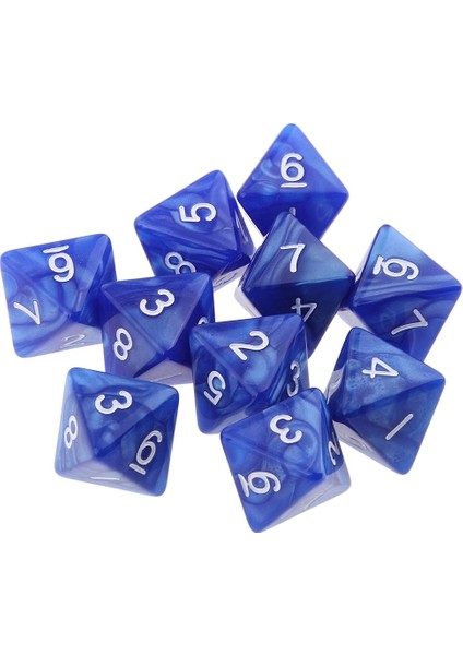 Yeşil Stil 10 Parçalı Zar D8 Dnd Parti Masa Masa Oyunları Için Çokyüzlü Zar Zar Seti (Yurt Dışından) indirimleri