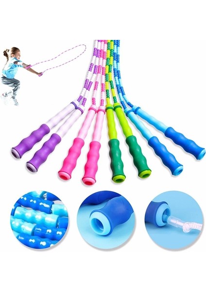 Pp Tarzı 2.8m Pvc Bambu Ortak Tasarım Ip Atlama Ipi Boncuk Ip Atlama Ipi Yoga Yumuşak Boncuklu Egzersiz Atlama Kaymaz Sap Spor (Yurt Dışından) modelleri