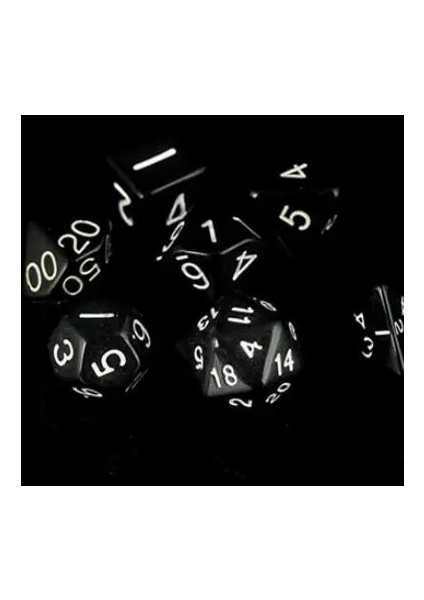 Siyah Stil 7 Adet Çok Taraflı Zar Seti D4, D6, D8, D10, D10%, D12, D20 Masa Oyunu Rpg Dungeons And Dragons Için Renkli Aksesuarlar Dnd Mtg (Yurt Dışından)