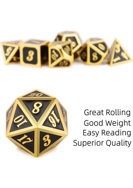 NO.469 Tarzı Dnd Metal Zar Rpg Mtg Italik Yazı Tipi Kese Dahil Çeşitli Renkler D4 D6 D8 D10 D12 D20 (Yurt Dışından) fırsatları