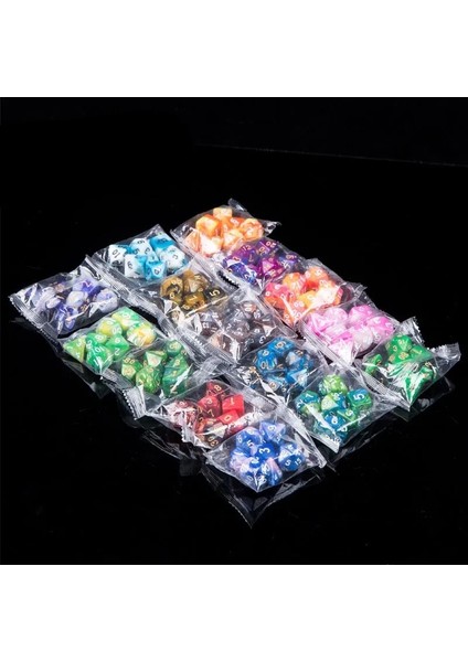 No.13 Tarzı 7pcslot Reçine Çokyüzlü Dijital Zar Setleri D4 D6 D8 D10 D% D12 D20 Komik Çok Yönlü Zar Rpg Dnd Masa Masa Oyunu Dices Çanta (Yurt Dışından) fiyatları
