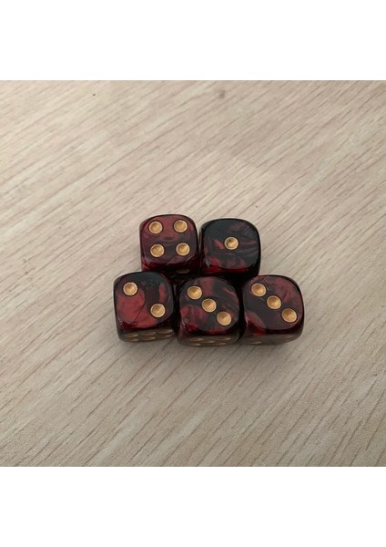 No.2 Tarzı Et Iki Renk Zar Yapboz Tahta Oyunu Aksesuarı Childreded Noktası Zar Komik Oyun Göndermek 16MM (Yurt Dışından)